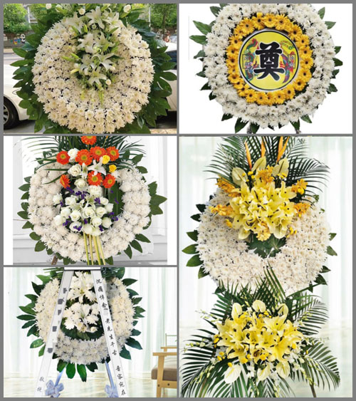 山西忻州原平市苏龙口镇东松彰村花圈速递